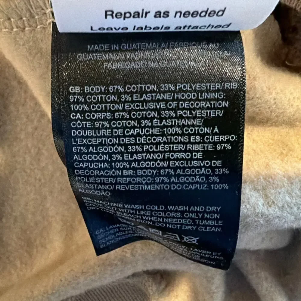 NWT The North Face Evolution Throwback Hoodie, Khaki Stone, Men's Medium